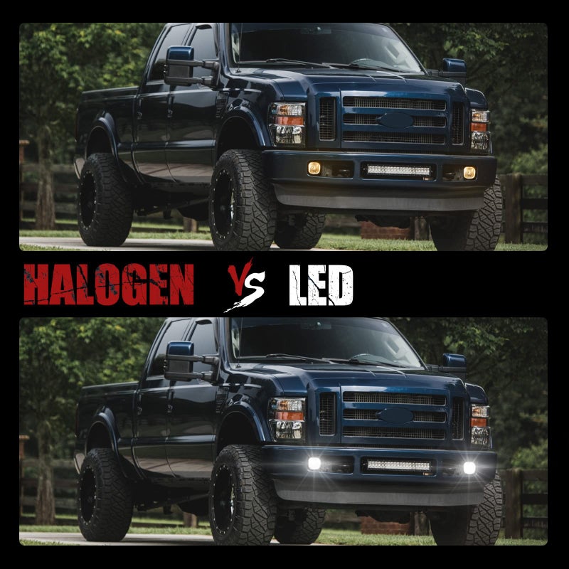 BUNKER INDUST LED Fog Lights for 2008 2009 2010 Ford F250/F350/F450 Super Duty, Bumper Driving Fog lamp Kit with Adapter Extension Harness - Image 2